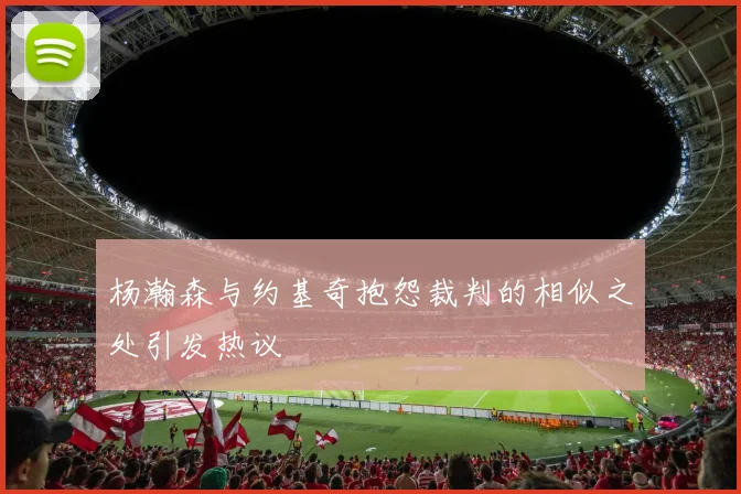 杨瀚森与约基奇抱怨裁判的相似之处引发热议